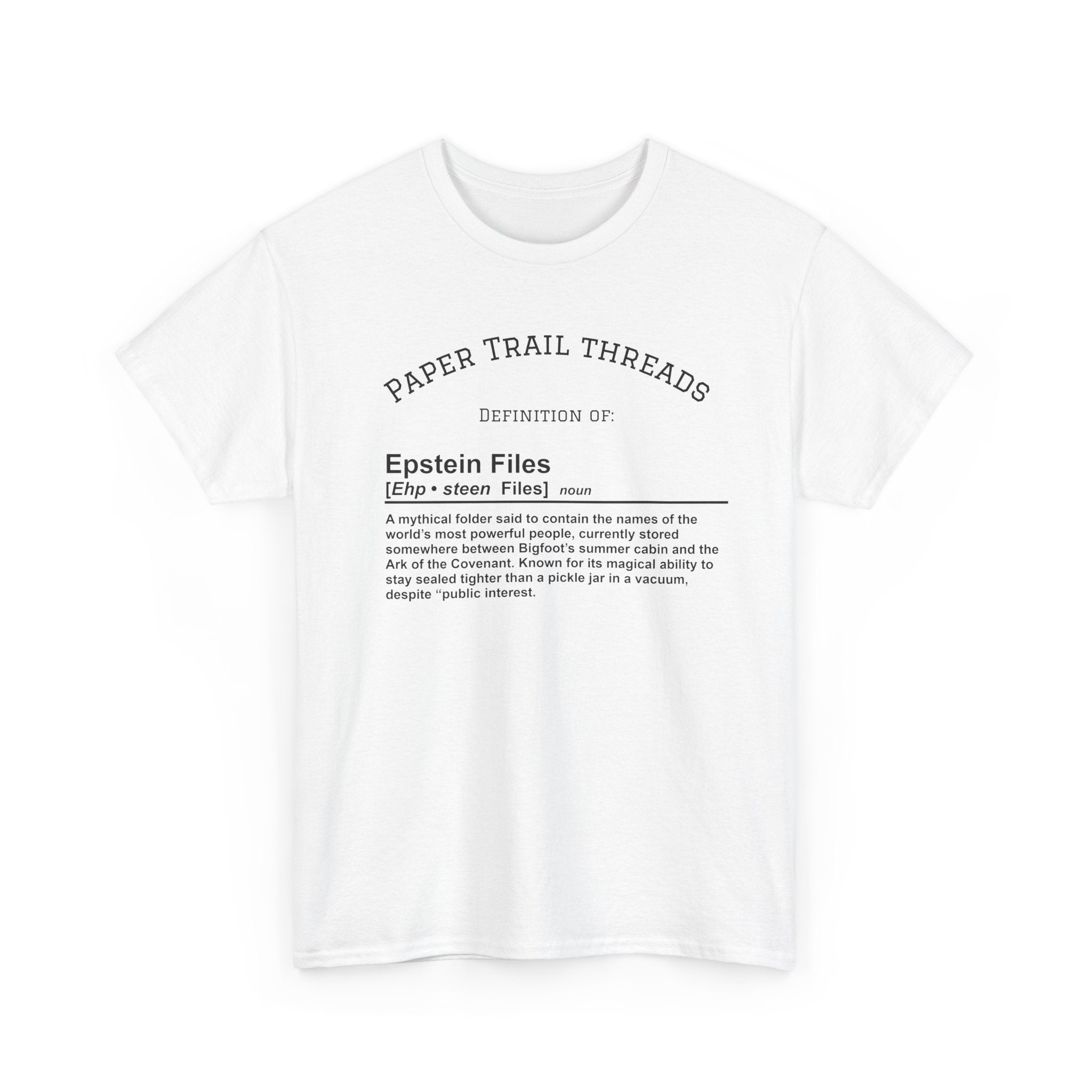 "Mystery Folder" - Epstein Definition - Unisex Heavy Cotton Tee