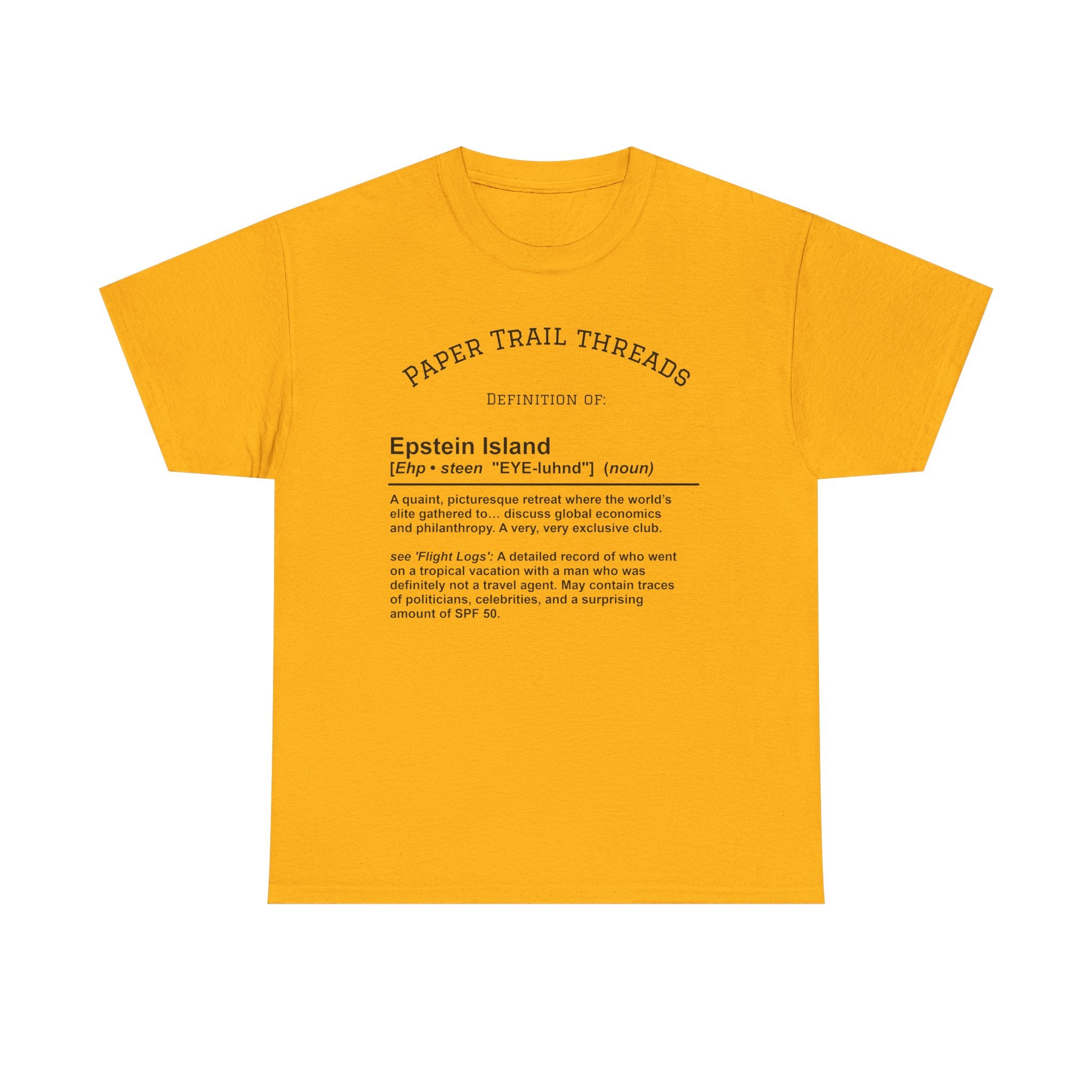 Epstein Island T-Shirt, Unisex Cotton Tee, Fun Graphic Tee, Beachwear, Unique Gift for Friends