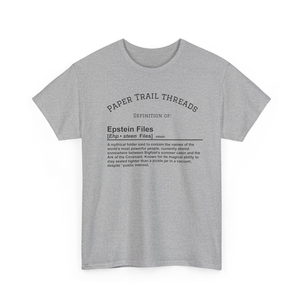 "Mystery Folder" - Epstein Definition - Unisex Heavy Cotton Tee