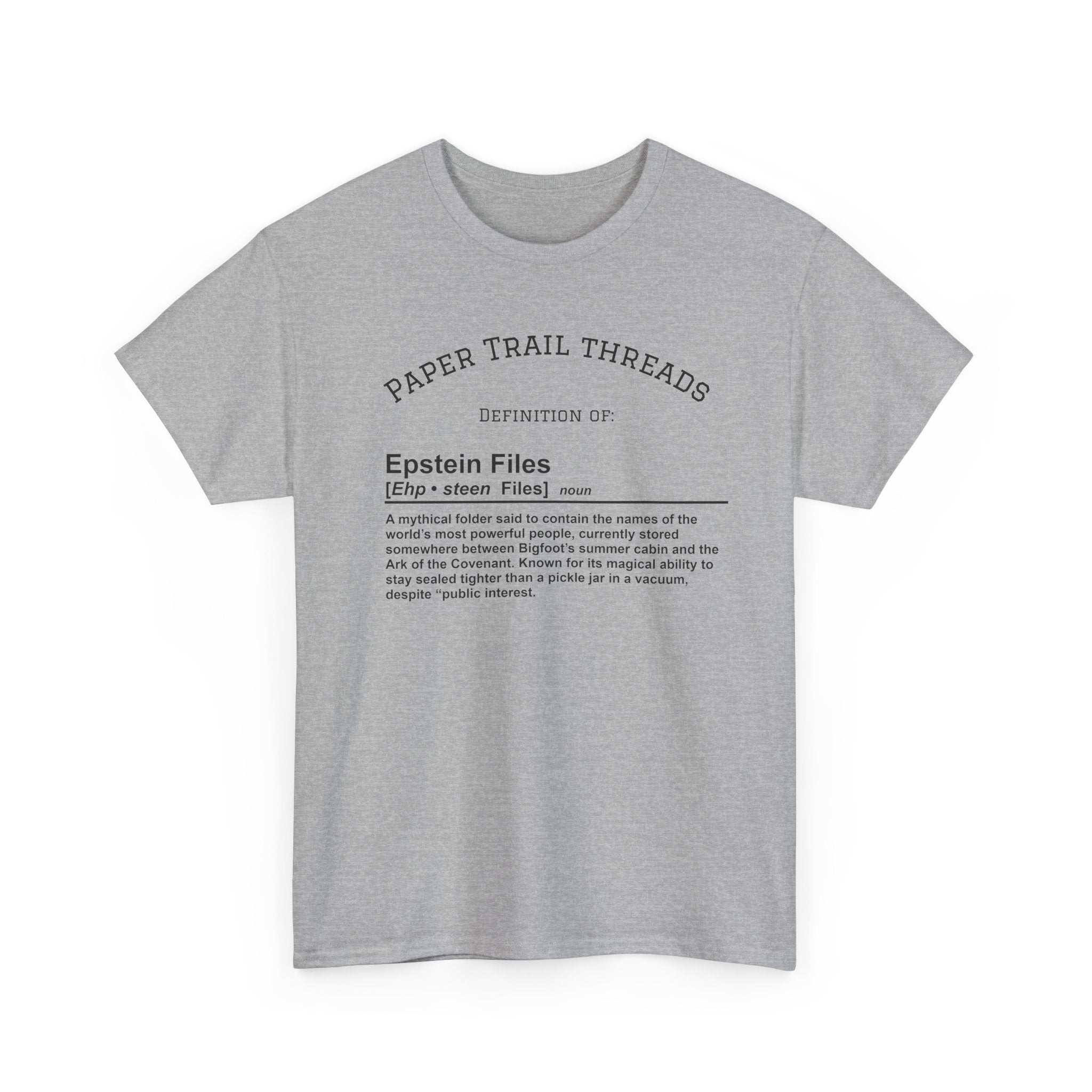 "Mystery Folder" - Epstein Definition - Unisex Heavy Cotton Tee