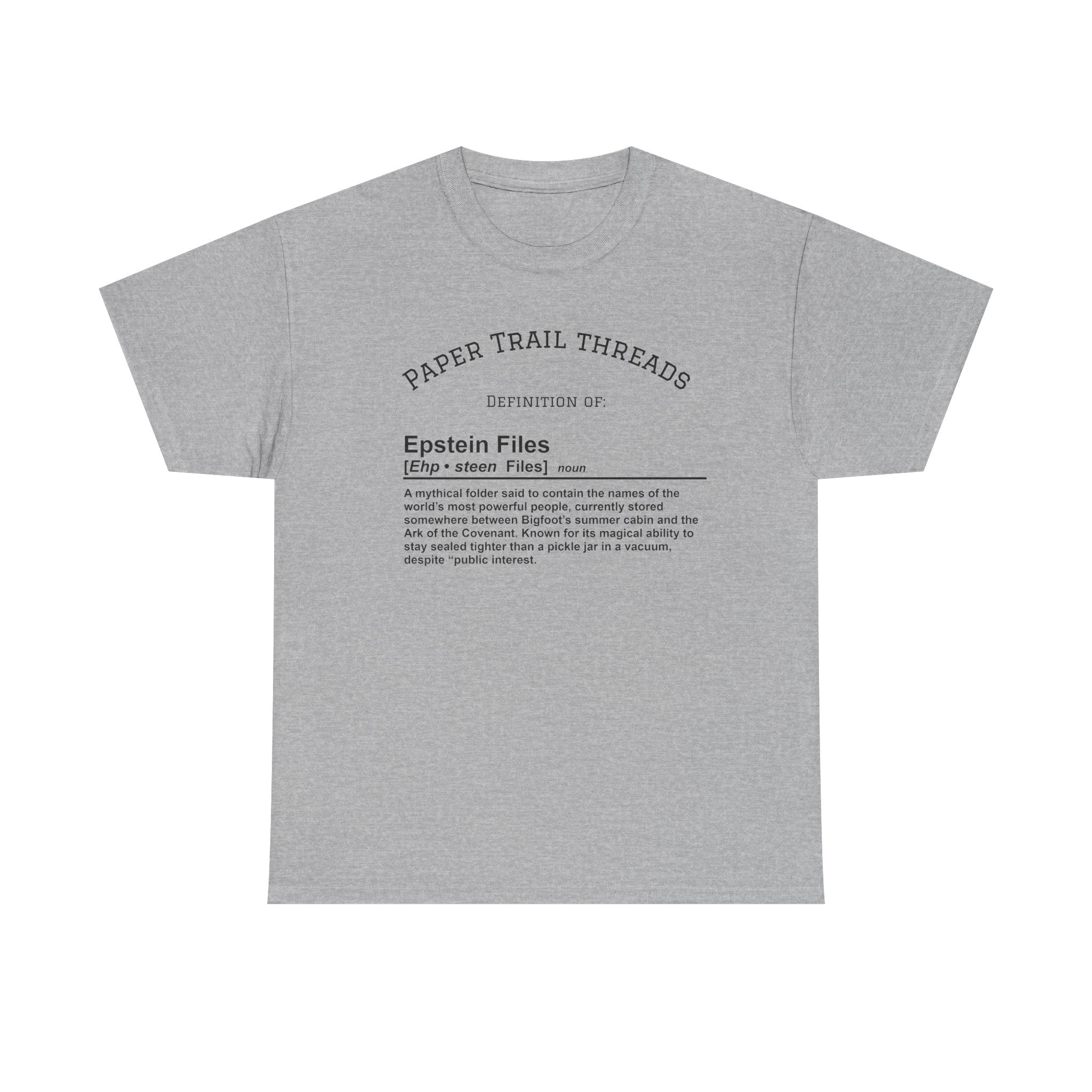 "Mystery Folder" - Epstein Definition - Unisex Heavy Cotton Tee
