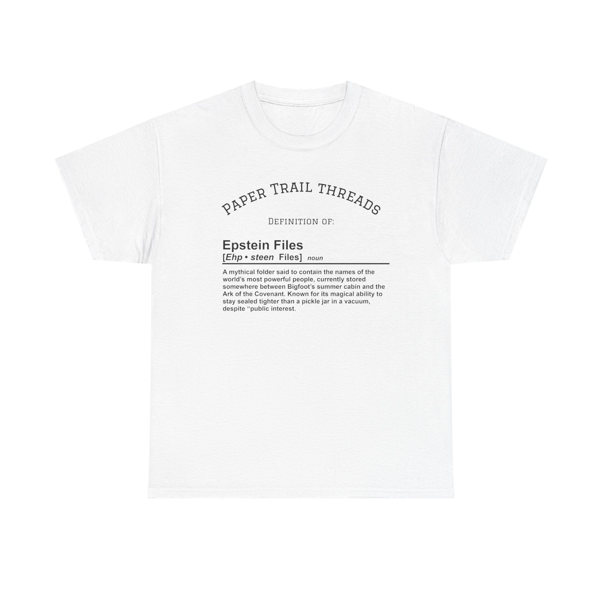 "Mystery Folder" - Epstein Definition - Unisex Heavy Cotton Tee