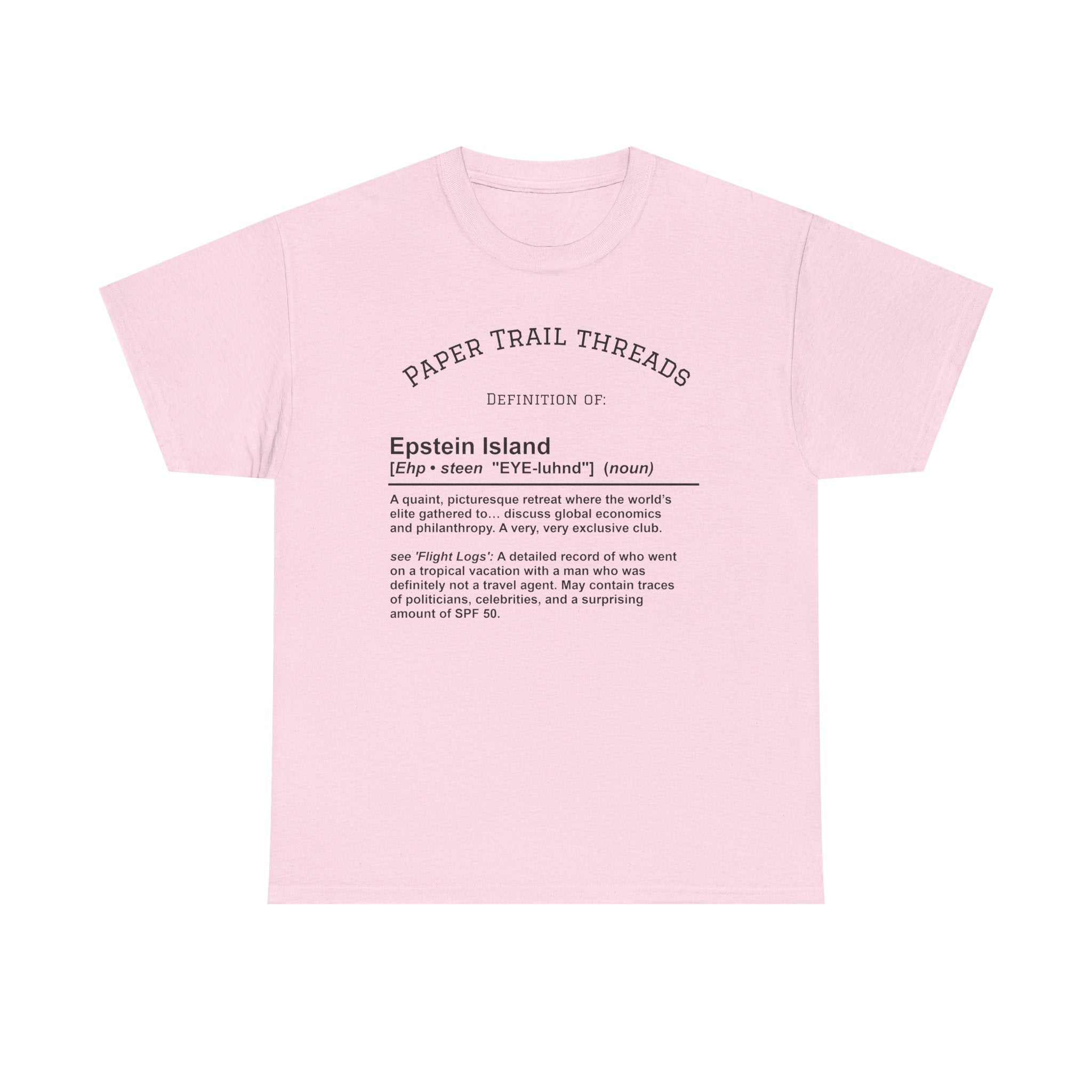 Epstein Island T-Shirt, Unisex Cotton Tee, Fun Graphic Tee, Beachwear, Unique Gift for Friends